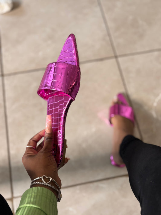 Metallic Pink  Sandal